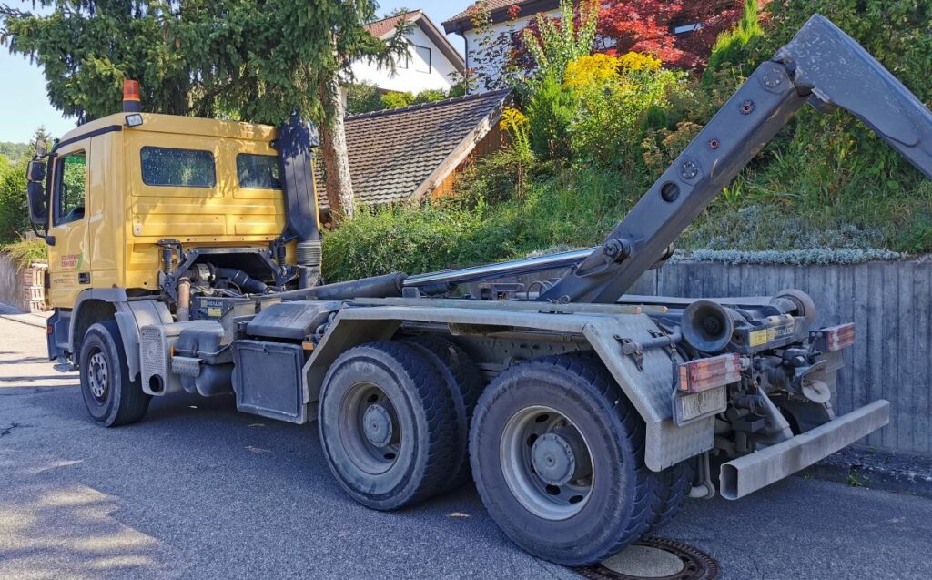 Natursteinmauer Mulfingen LKW