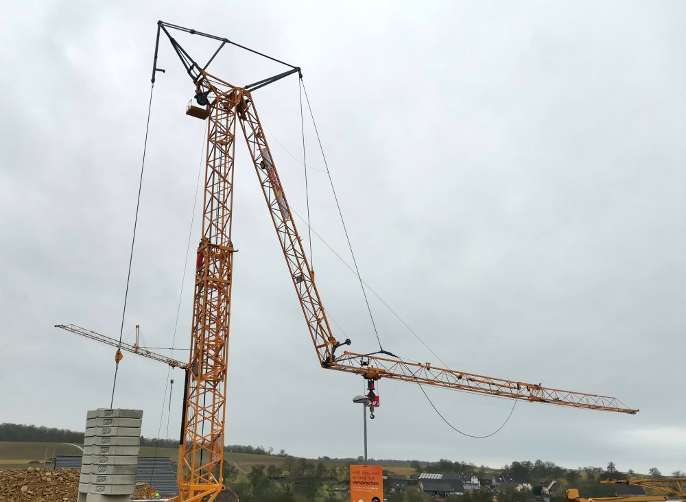 Liebherr 34k Neuer Kran für Schäffner-Zenkert