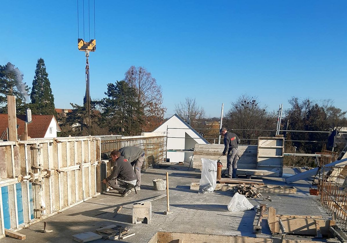 Baustelle Mehrfamilienhaus Öhringen