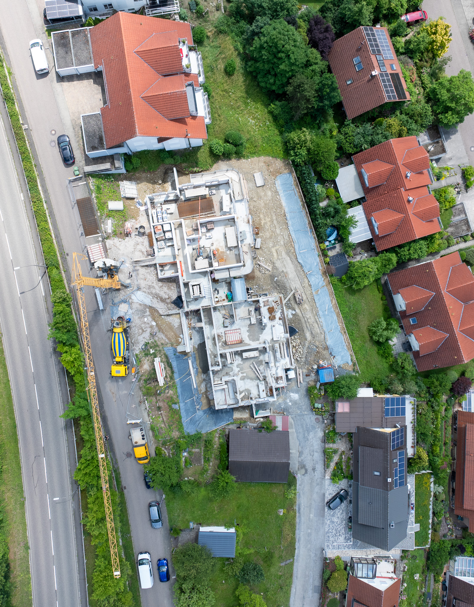 Baustelle Mehrfamilienhaus Künzelsau